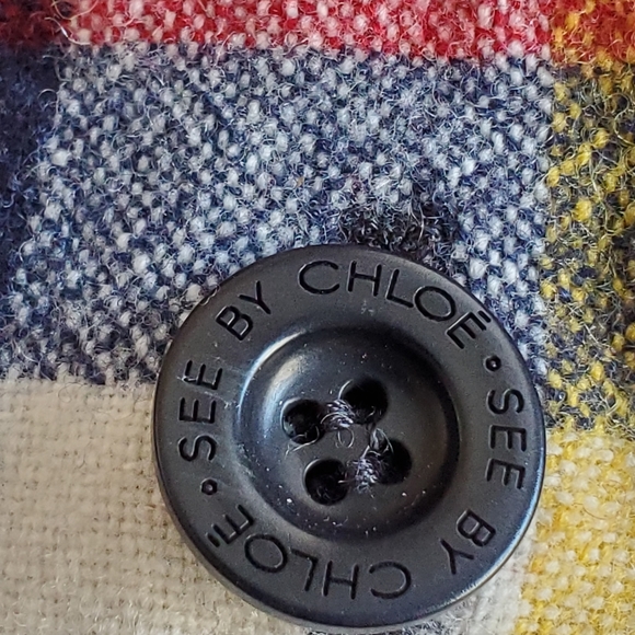 See by Chloe plaid alpaca blend cropped jacket - Picture 6 of 10